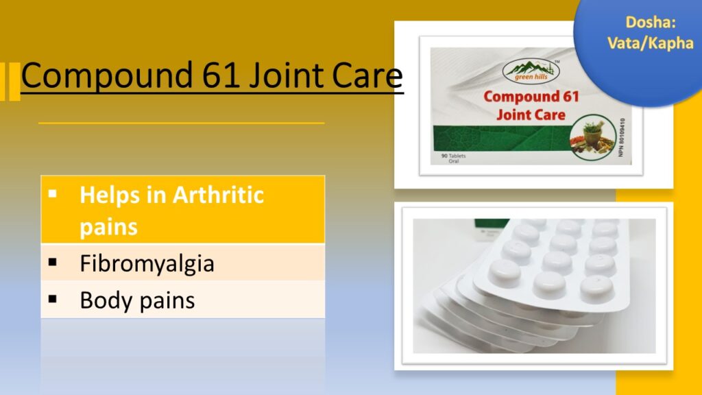 Compound 61 joint care tablets